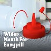 Condiment Squeeze Bottles for Sauces, 3 Pack 12 oz Leak Proof Oil and Syrup Dispensers - 3 of 4