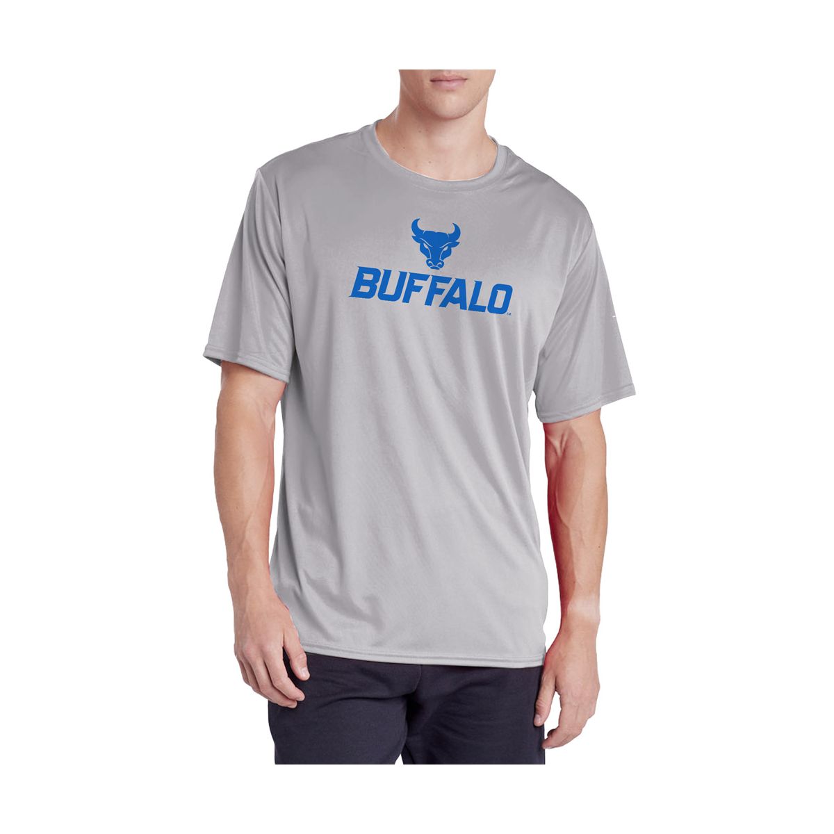 Men's Campus Lab University at Buffalo Men's Sport Active T-Shirt Primary Logo