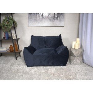 CAVINAS Velveteen Bean Bag Chair for Adults & Kids,Soft Bean Bag with Armrests,Accent Chairs for Living Room - 1 of 4