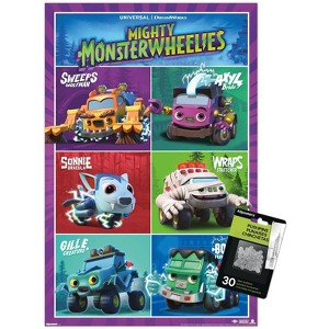 Trends International Mighty Monster Wheelies (2024) - Grid Unframed Wall Poster Prints - 1 of 4