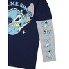 Seven Times Six Disney Stitch Men's Faux Long Sleeve Shirt And Beanie Give Me Space Blue - 4 of 4