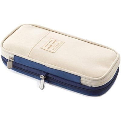 Fmeida Large Storage Pencil Case Pen Bag with Zipper Big Capacity Pouch Organizer for Office Travel Holder Box