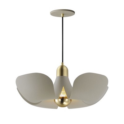 Maxim Lighting Poppy 1 - Light Pendant in  Silver Gold/Satin Brass