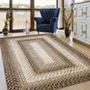 Indoor Modern Imitation Weaving Textured Area Rugs for Bedroom Living Room Abstract Easy Care Washable Soft Low Pile Non Slip Carpet - 3 of 4