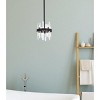 Elegant Lighting Serena 10 inch crystal round pendant in chrome - 2 of 4