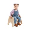 ECR4Kids Stackable Wooden Chair for Toddlers, 6in Seat Height, 2-Pack - 3 of 4