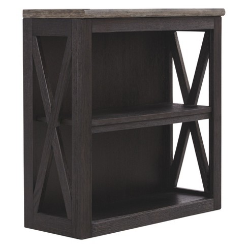 29 75 Tyler Creek Medium Bookcase Taupe Black Signature Design