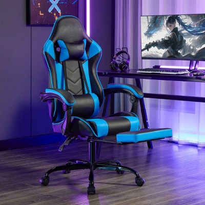 Ergonomic Video Gamer Chairs,Racing Office Chairs with Breathable Material and Footrest Adjustable Height for Office,Home-Tanpinhause