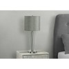 Monarch Specialties Lighting Set Of 2 24inchH Table Lamp Usb Port Included Nickel Metal Grey Shade Contemporary - image 3 of 4