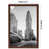 Americanflat 24x36 Poster Frame in Walnut with Polished Plexiglass - Horizontal and Vertical Formats with Included Hanging Hardware - image 2 of 4