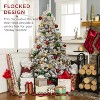 6ft Unlit Snow Flocked Artificial Christmas Tree W/1000 Branch Tips - 2 of 4