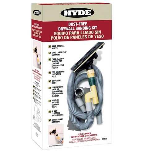 Vac-Pole Dust-Free Sander Kit with 6-in Hose, Shop-Vac/Vacuum Adaptors &  Medium Grit Sandpaper