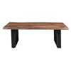 Beckenridge II Occasional Cocktail Table Brown - Treasure Trove Accents: Sheesham Wood, U-Shaped Metal Legs - 2 of 4