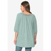 ellos Plus Size Crochet Trim Tunic - 3 of 4