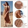 Women’s Spaghetti Strap Maxi Sundress, Breezy Chiffon Beach Dress for Summer Holiday, Pool & Beach - Solaris - 4 of 4