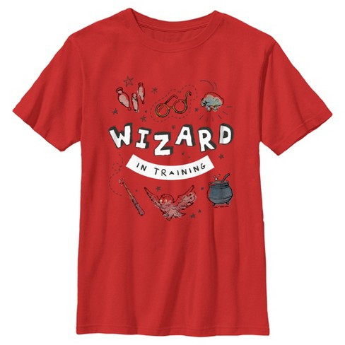 Boy's Harry Potter Wizard Training T-shirt - Red - X Small : Target