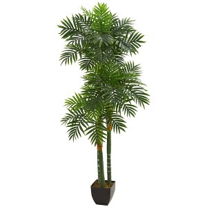 Nearly Natural 5.5-ft Triple Areca Palm Artificial Tree - 1 of 1