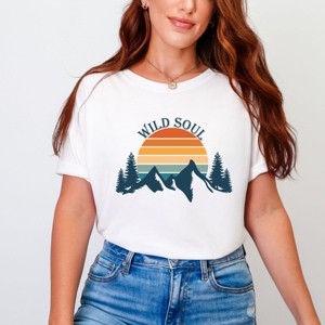 Simply Sage Market Wild Soul Colorful Garment Dyed Tee - 1 of 4