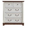 NicBex Farmhouse 5 Drawers Dresser, Wood Rustic Tall Chest of Drawers, Dressers Organizer for Bedroom, Living Room, Hallway - 3 of 4