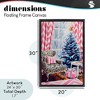 Stupell Industries Trendy Glam Christmas Floating Frame Canvas Art - 4 of 4