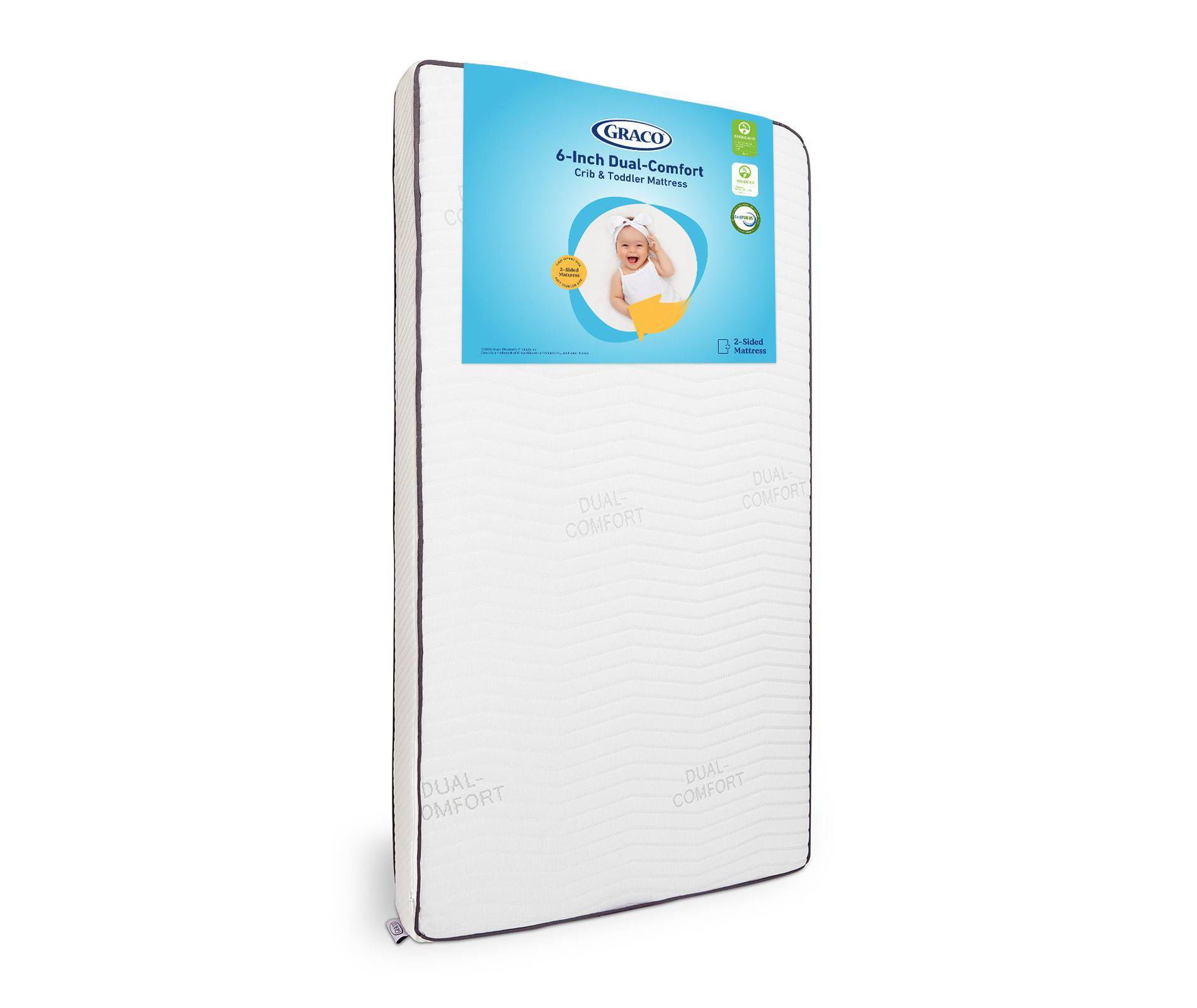 Graco 6" Dual-Comfort Baby Crib and Toddler Mattress