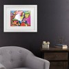 Trademark Fine Art Pat Saunders-White Fuschia Strata Matted Framed Art - 2 of 4