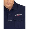 U.S. Polo Assn. Men's Slim Fit Stretch Pique Polo with Chest Pocket - 3 of 4