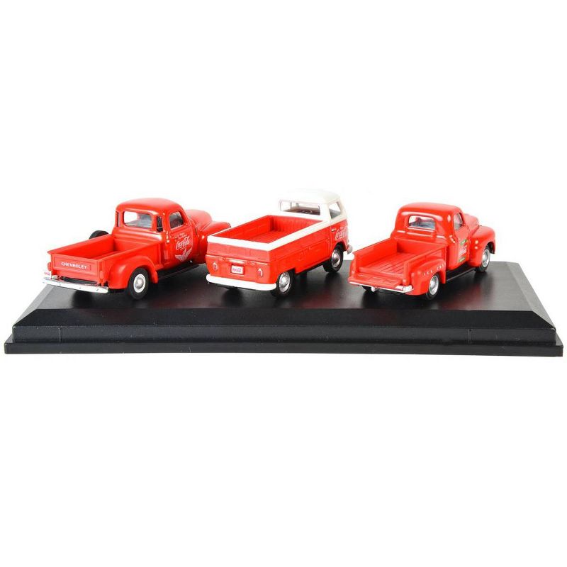 "Classic Pickups" Gift Set of 3 Pickup Trucks "Coca Cola" 1/72 Diecast Model Cars by Motorcity Classics, 2 of 4