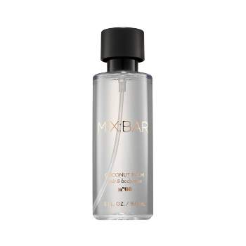 MIX:BAR Coconut Palm Hair & Body Mist - Clean, Vegan, Body Spray Fragrance & Hair Perfume for Women - 5 fl oz