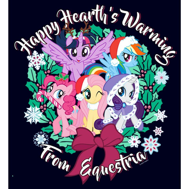 Men's My Little Pony: Friendship is Magic Christmas Happy Hearth's Warming T-Shirt, 2 of 6