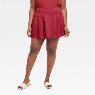 Women's High-Rise Pleated Skort - A New Day™