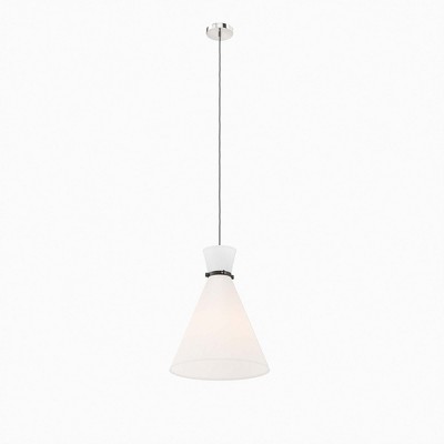 Starlight 72" White Polished Nickel Glass LED Pendant Light