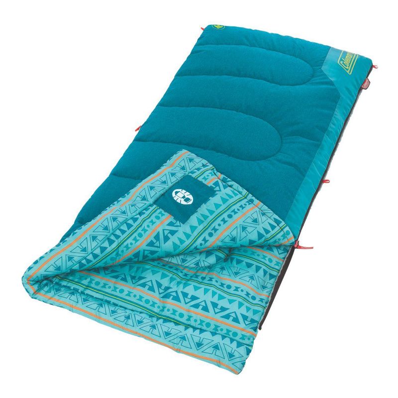 Coleman 50 Degree Youth Sleeping Bag - Turquoise, 4 of 7