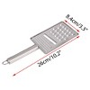 Unique Bargains Stainless Steel Non-Slip Ergonomic Design Durable Cheese Grater 10.2" x 3.3" Silver Tone 1 Pc - 2 of 4