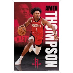 Trends International NBA Houston Rockets - Amen Thompson 25 Framed Wall Poster Prints - 1 of 4