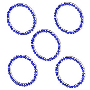 Unique Bargains Rhinestone Car Engine Start Button Decoration Bling Ring 6 Pcs - 1 of 4