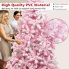 Tangkula 7.5FT Snow Flocked Pre-lit Christmas Tree, Artificial Snow Flocked Christmas Tree w/450 LED Lights for Festival & Party - 4 of 4