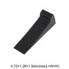 Unique Bargains Door Stop Door Wedge TPR Black 4.72"x1.26"x1.54" 1 Pc - 3 of 4