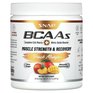 Snap Supplements BCAAs, Peach Mango, 9.77 oz (277 g) - 1 of 2