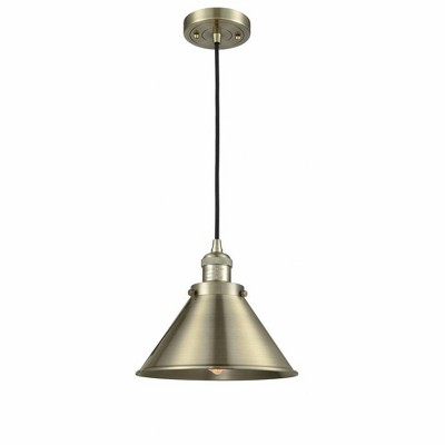 Briarcliff - 1 Light Cord Hung Mini Pendant In Traditional Style-8 Inches Tall and 10 Inches Wide