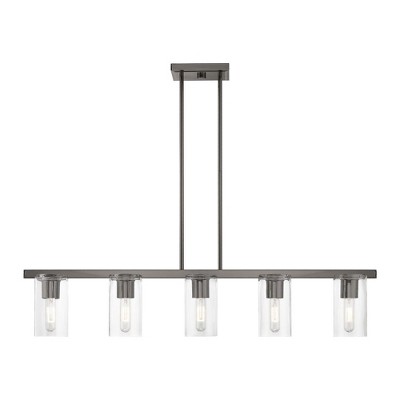 Livex Lighting Clarion 5 - Light Chandelier in  Black Chrome