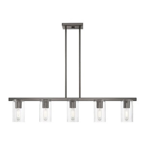 Livex Lighting Clarion 5 - Light Chandelier in  Black Chrome - 1 of 4