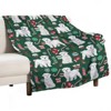 DSANE Maltese Dog Christmas Christmas Throw Blanket Soft Fleece Christmas Blanket Cozy Flannel Throw for Couch Bed - 3 of 4