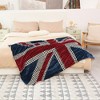 Catalonia USA Bald Eagle Blanket, 50"x60" Patriotic Fleece Blanket, Red, White, Blue - 2 of 4