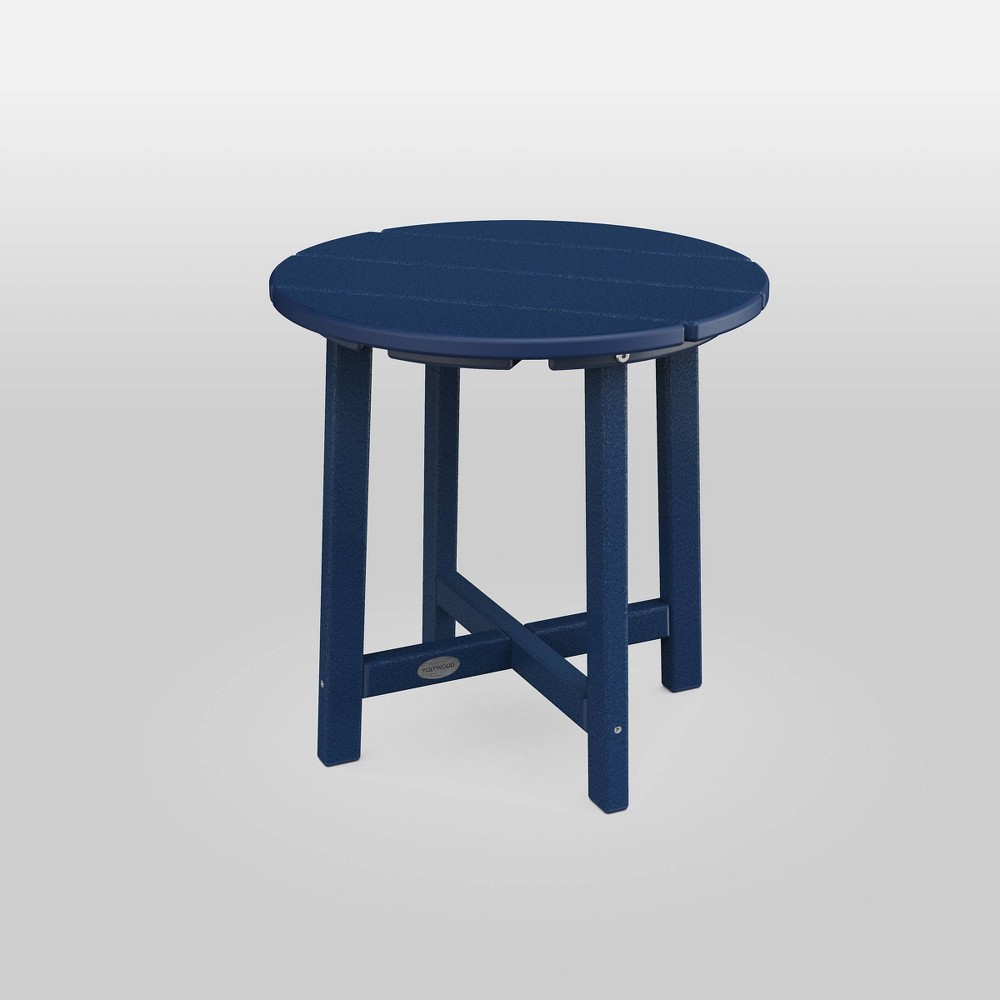 POLYWOOD Round Shawboro Side Table Navy - Threshold™