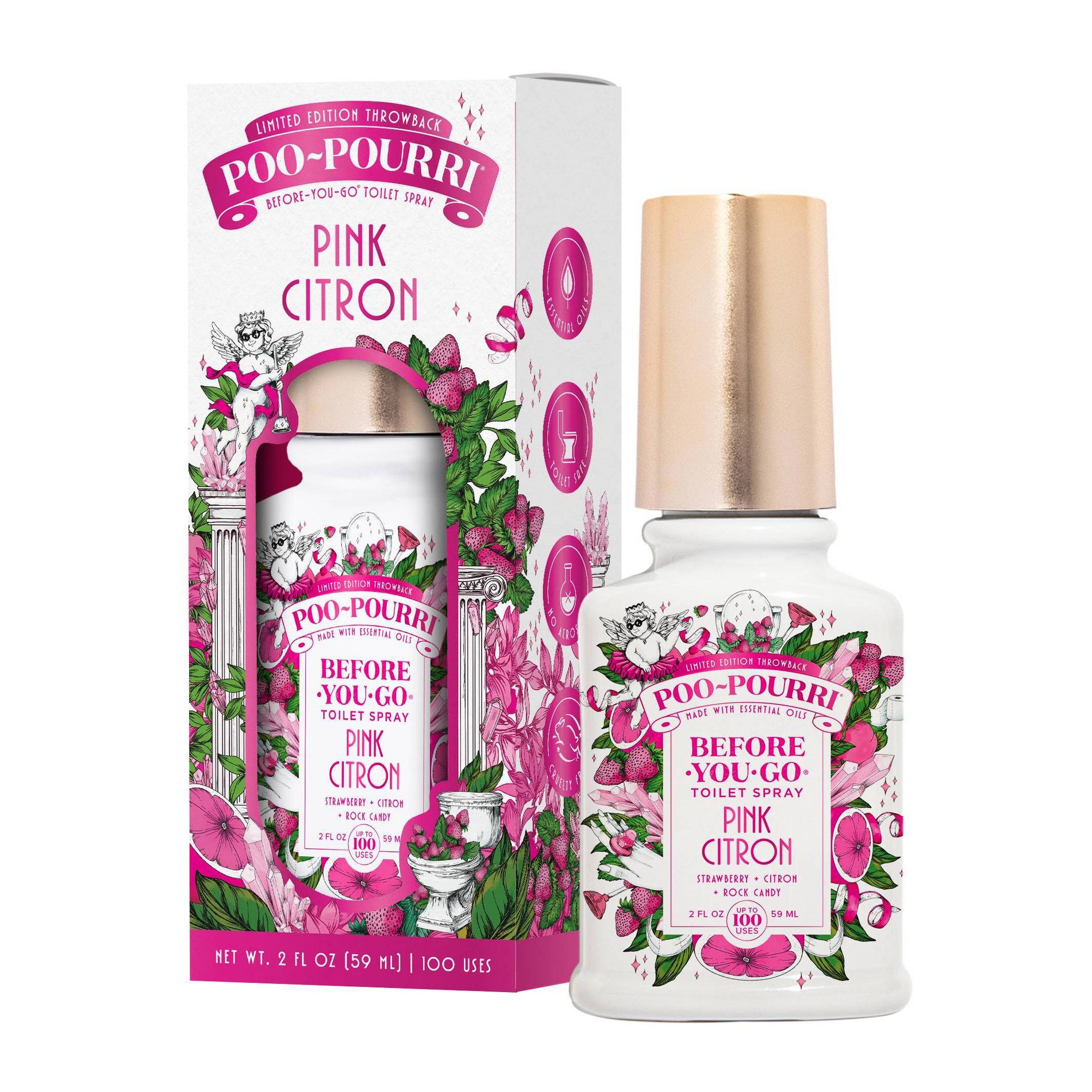 Poo-Pourri Toilet Spray Pink Citron 2oz