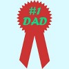 Men's Design By Humans #1 DAD Ribbon By T-Shirt - 2 of 2