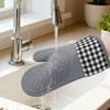 REGALWOVEN Oven Mitts and Pot Holders Sets of 6 Heat Resistant Kitchen Oven Gloves Sets with Non-Slip Silicone for Kitchen - 4 of 4