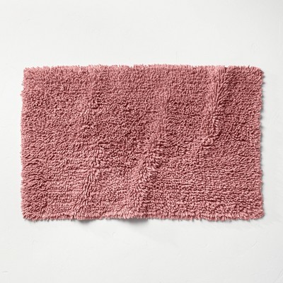 Pink Bathroom Rugs Non Slip Small Bath Mat For Bathroom Coral Pink Bathroom  Decor Fluffy Plush Bath Rug Machine Washable Shower Rug Water Absorbent Ca