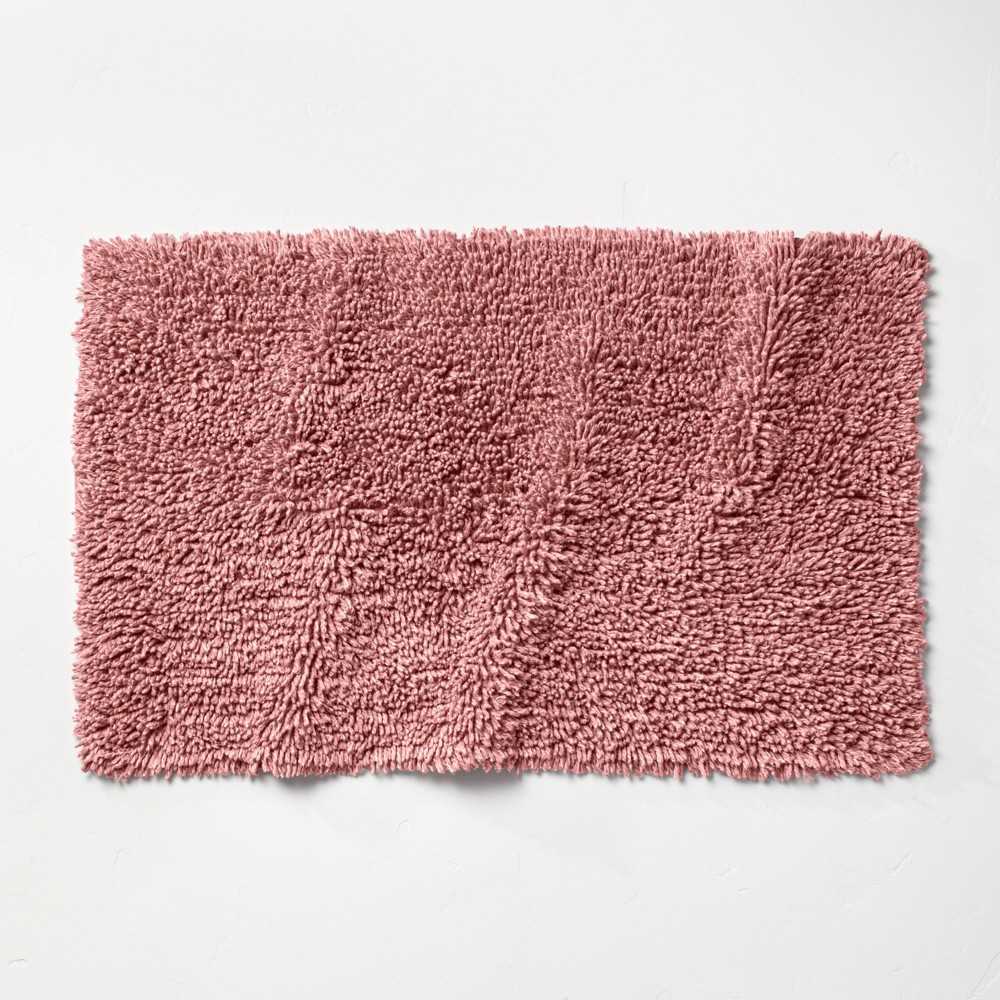 21inx34in Mélange Looped Bath Rug Rose - Casaluna™
